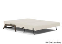 Canape lit idéal studio pieds bois foncé - ILB500 Innovation living