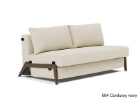 Canape lit idéal studio pieds bois foncé - ILB500 Innovation living