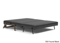 Canape lit idéal studio pieds bois foncé - ILB500 Innovation living