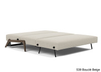 Canape lit idéal studio pieds bois foncé - ILB500 Innovation living
