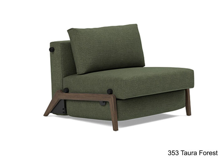Fauteuil convertible en lit pieds fumés ILB500...