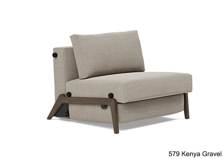 Fauteuil convertible en lit pieds fumés ILB500...