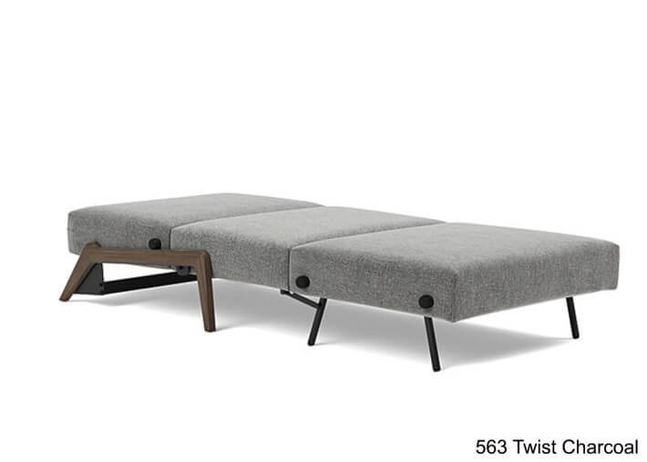 Fauteuil convertible en lit pieds fumés ILB500...