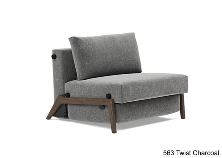 Fauteuil convertible en lit pieds fumés ILB500...