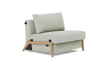 Fauteuil design convertible pieds bois clair ILB500  Innovation living