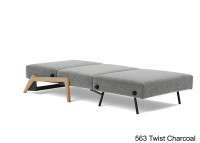 Fauteuil design convertible pieds bois clair ILB500  Innovation living