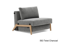 Fauteuil design convertible pieds bois clair ILB500  Innovation living