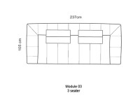 Canapé 3 places au design d'exception - Kornum Scandinavian Upholstery