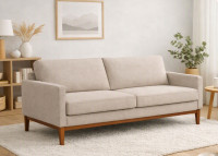 Canapé 2 à 3 places en tissu ou cuir Finn - Scandinavian Upholstery