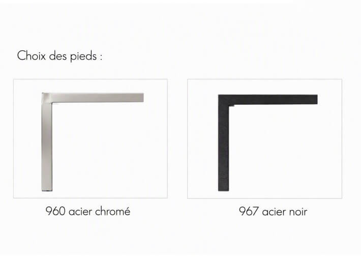 Pouf repose-pied en tissu ou cuir 64x98 Vaïana...