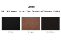 Pouf repose-pied en tissu ou cuir 64x98 Vaïana Scandinavian Upholstery