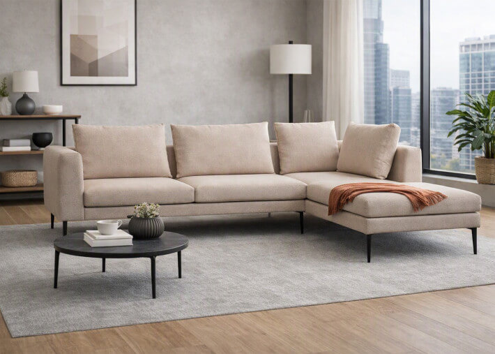 Canapé d'angle design personnalisable - Marlon...