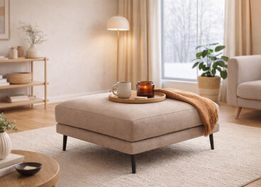Pouf personnalisable 53 coloris 93x93 - Sidney...