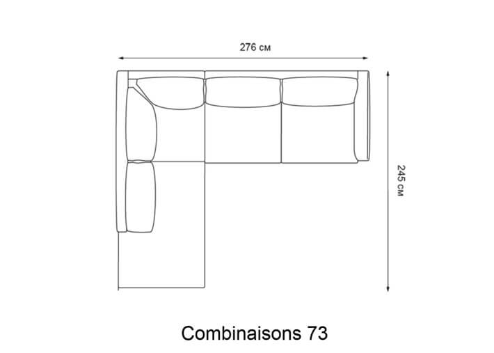 Canapé d'angle personnalisable - Sidney...