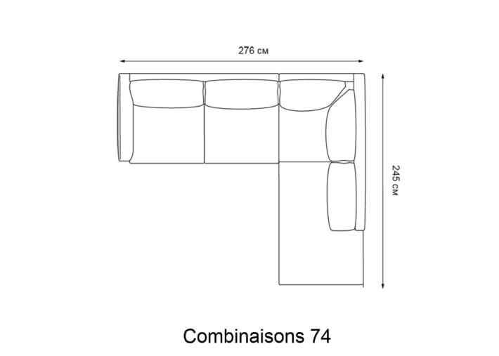 Canapé d'angle personnalisable - Sidney...