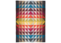 Plaid Calypso 135 x 200 cm en laine mérinos Multicolore