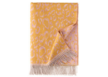 Plaid Panthera motif panthère en laine mérinos Eagle Products 2