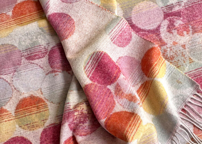 Plaid Confetti multicolore 1 en laine mérinos