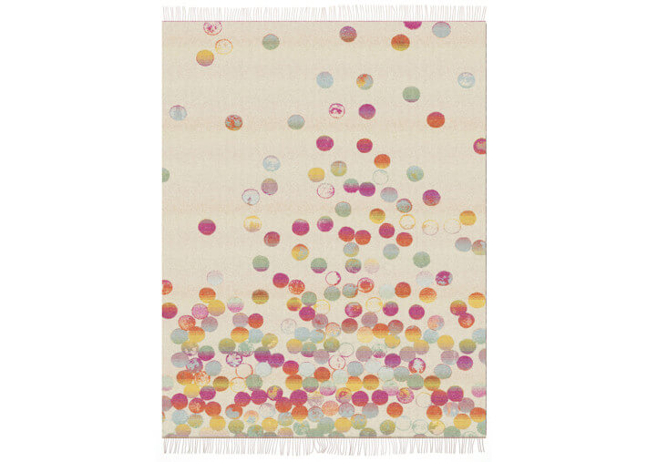 Plaid Confetti multicolore 1 en laine mérinos Eagle Products