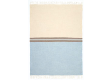 Plaid Melbourne bleu en laine vierge et polyacrylique Eagle Products 2