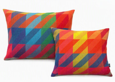 Coussin Havanna en laine mérinos multicolore – 3 tailles...