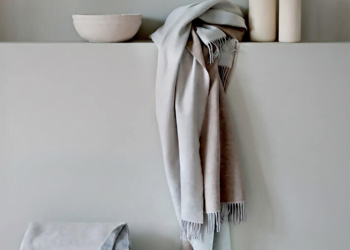 Plaid Alassio chaud et doux en cachemire et...