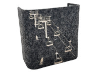 Applique murale thème montagnes motif télésièges 3 coloris - Cosy&chic