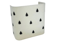 Applique murale broderie motif sapins 3 coloris 2 tailles Cosy&chic