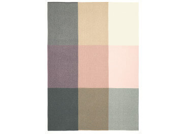 Plaid Monte Carlo en cachemire et laine tons rose Eagle Products 2