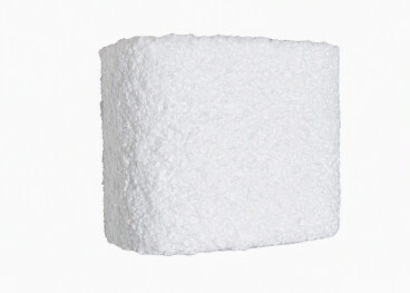 Applique murale carrée tissu bouclette écru 20x20 ou...