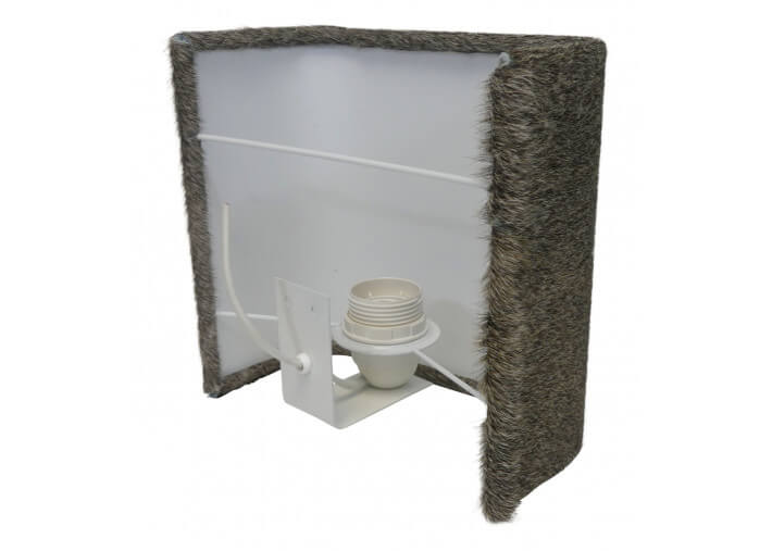 Applique murale en peau de vache grise 20x20 ou...