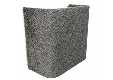 Applique murale en peau de vache grise 20x20 ou 25x25 -...