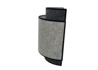 Applique murale arrondie double feutre gris clair gris foncé Cosy&chic
