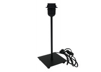 Pied de lampe en métal noir base carrée H 25 par Cosy& chic
