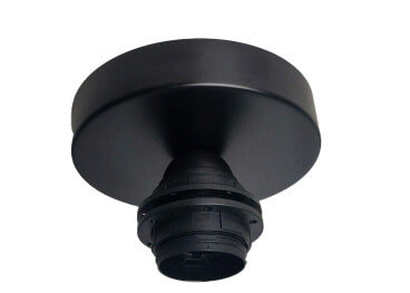 Plafonnier en métal noir pour abat-jour cosy& chic
