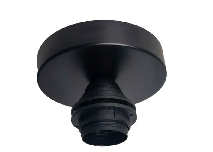 Plafonnier en métal noir pour abat-jour cosy& chic