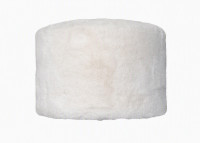 Abat jour fausse fourrure ecru moscou 5 tailles par Cosy&chic