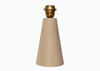 Pied de lampe conique en bois de hêtre 2 tailles par Cosy& chic