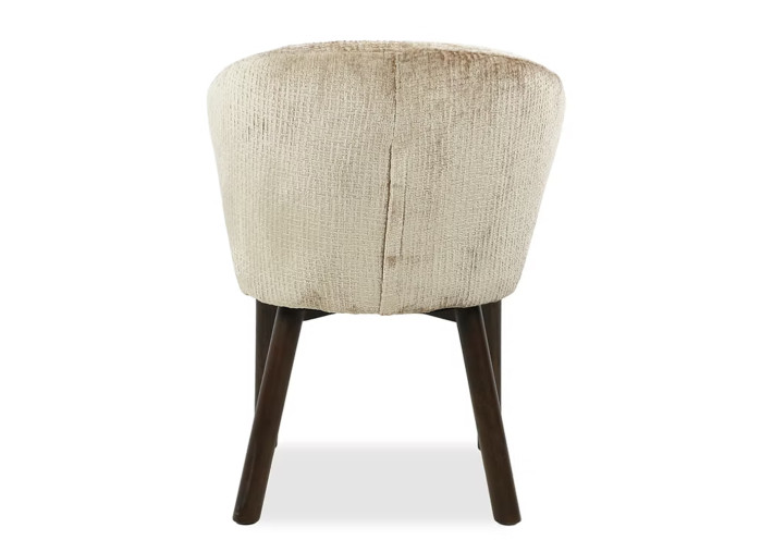 Chaise en tissu Latte et bois Coffee Antoinette...