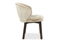 Chaise en tissu Latte et bois Coffee Antoinette – Maison Yak