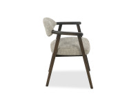 Chaise en tissu Portobello et bois foncé Yvette – Maison Yak