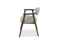 Chaise en tissu Portobello et bois foncé Yvette – Maison Yak