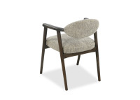 Chaise en tissu Portobello et bois foncé Yvette – Maison Yak