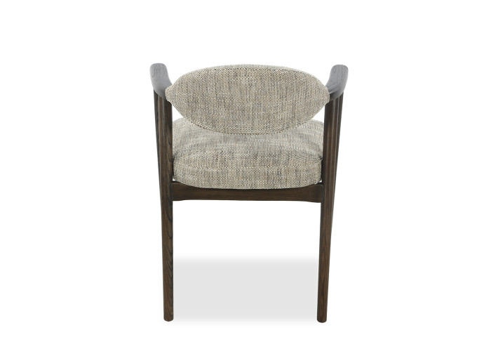 Chaise en tissu Portobello et bois foncé Yvette...