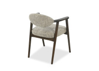 Chaise en tissu Portobello et bois foncé Yvette – Maison Yak