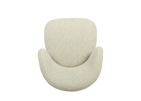 Chaise haute en tissu écru et bois naturel Antoinette – Maison Yak
