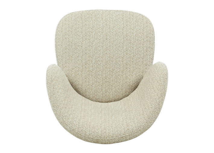 Chaise en tissu écru et bois naturel Antoinette...