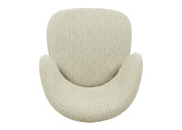 Chaise en tissu écru et bois naturel Antoinette – Maison Yak