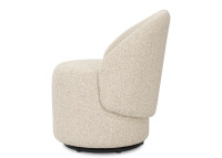 Fauteuil pivotant en tissu écru Marco – intérieur extérieur – Maison Yak