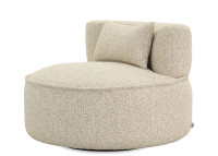 Fauteuil pivotant en tissu écru Diego – intérieur extérieur – Maison Yak